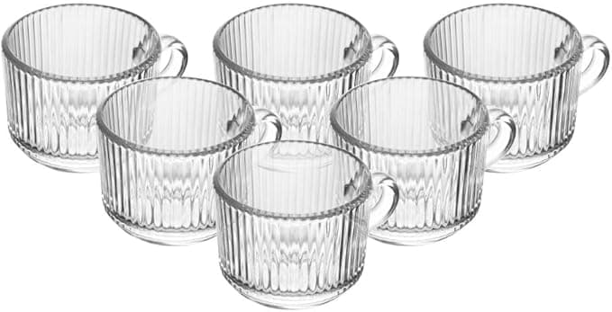 Conjunto 6 Xícaras De Café 90Ml Vidro