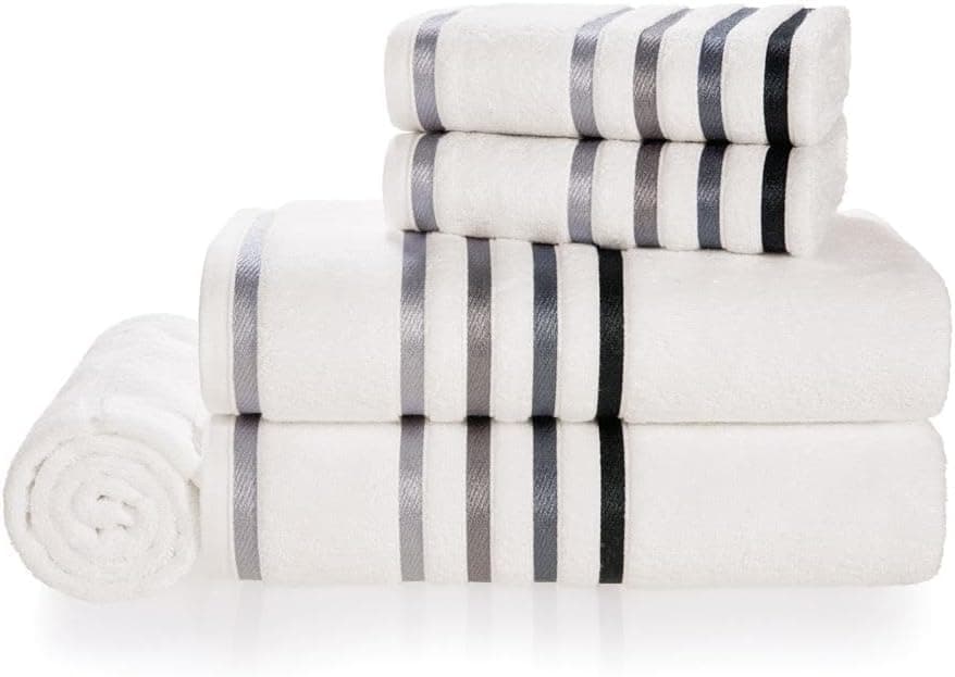 Karsten Jogo Banho Lumina Branco e Cinza 5 peças