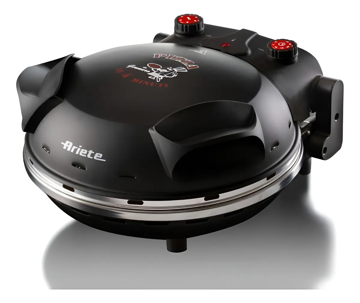 Forno De Pizza Eletrico Ariete Com Pedra Antiaderente 1200w Cor Preto